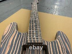 Electric S Guitar Kit, Zebra Style Body And 22f Neck, Plus All Parts, 1sz