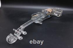 Electric Violin 4/4 Transparent Crystal Acrylic Body Led Light