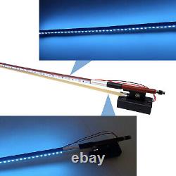 Electric Violin 4/4 Transparent Crystal Acrylic Body Led Light