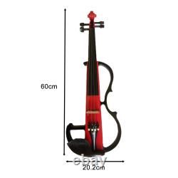 Electric Violin Set Fiddle Stringed Instruments with Accessories with Carrying