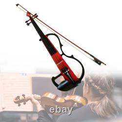 Electric Violin Set Fiddle Stringed Instruments with Accessories with Carrying