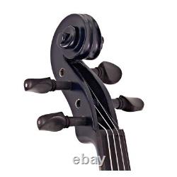 Electric Violin by Gear4music Navy Blue with Amp Pack