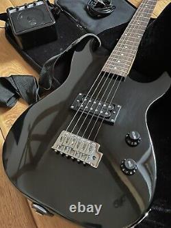 Encore black electric guitar