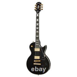 Epiphone Les Paul Custom Electric Guitar, Ebony (NEW)
