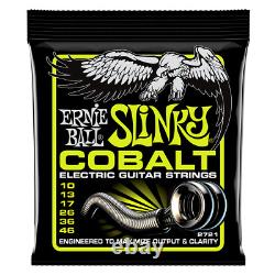 Ernie Ball 2721 Cobalt Regular Slinky Electric Guitar Strings 10-46 1-6 Packs