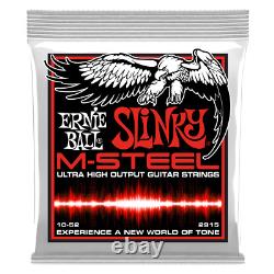 Ernie Ball M-Steel 2915 STHB Slinky 10-52 Electric Guitar Strings 1-6 Packs