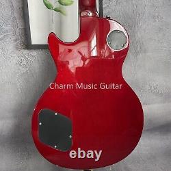 Factory Electric Guitar Red HH Pickups T-O-M Bridge Chrome Hardware 6 Strings