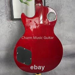 Factory Electric Guitar Red HH Pickups T-O-M Bridge Chrome Hardware 6 Strings