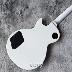 Factory LP Guitar Solid Body White Electric Guitar Mahogany Neck Fast Ship