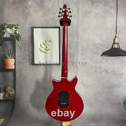Factory Red Electric Guitar IBM-200 TRD Brian May Body Bound SSS Pickups