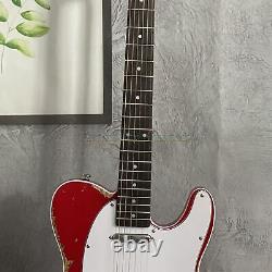 Factory Red Relic Finish Electric Guitar Telecaster Fast Ship Rosewood Fretboard