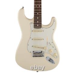 Fender Jeff Beck Stratocaster Electric Guitar, Olympic White, Rosewood (NEW)