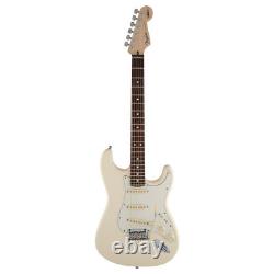 Fender Jeff Beck Stratocaster Electric Guitar, Olympic White, Rosewood (NEW)