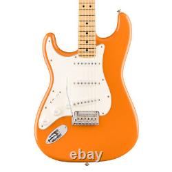 Fender Player Strat Electric Guitar, Capri Orange, Maple, Left Handed (NEW)