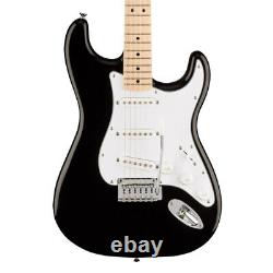 Fender Squier Affinity Series Stratocaster Electric Guitar, Black, Maple (NEW)
