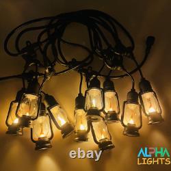 Festoon String Outdoor Lights with 5M & 10 Edison Bulbs (3000K)