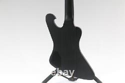Firebird Black Electric Guitar 8 String White Guard H H Pickups Black Fretboard