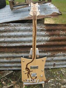 Four String Fretless Electric Slide Guitar The Anchor Hand Crafted Unique Case