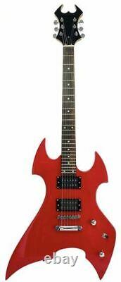 Full Size Right Handed Heavy Metal Style Electric 6 String Guitar, Solid Wood