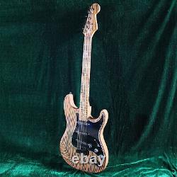 Full Zebrawood ST Electric Guitar Finished SSS Pickups With Black Pickguard