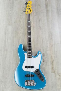 G&L Tribute JB 4-String Electric Bass, Brazilian Cherry Board Lake Placid Blue