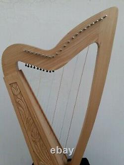 Gevon 22 Strings Ash wood Irish Harp with levers, Bag & Book Limerick H10L