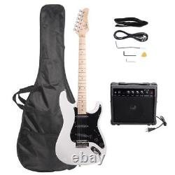 Glarry GST Electric Guitar Maple Fretboard with 20W Amp Bag Strap Cable Kits