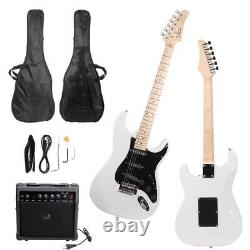 Glarry GST Stylish Basswood Electric Guitar 6 Strings Kit for Student With AMP