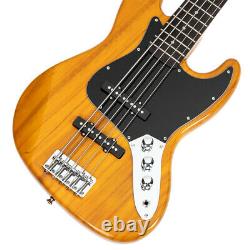 Glarry Gjazz Electric 5 String Bass Guitar