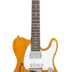 Glarry Semi-Hollow Electric Guitar F Hole HS Pickups String Music