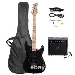 Glarry Stylish Electric Guitar 5 Way Switch Pickup Full Set with Bag Strap Kit