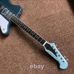 Gradient Blue Firebird Style Electric Guitar 6 Strings Top Quality