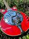 Great Playing 6 String Trans Red Resonator Acoustic Electric Guitar