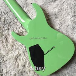 Green 8-string Electric Guitar Without Inlay Mahogany Body Free Ship