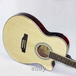 Guitar Acoustic Electric 6 Steel-Strings Thin Body Flattop Balladry Folk Pop 40