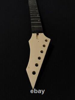 HSFV 1950BH Complete No-Soldering V Shape Body Electric Guitar DIY, H-H Pickups