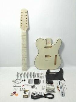 HSTL 19100S Complete No-Soldering 12-String Electric Guitar DIY Kit, S-S Pickups