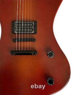 Hand Made Off Set Firebird Style Guitar Crackle Paint Finish Swirl Guitars