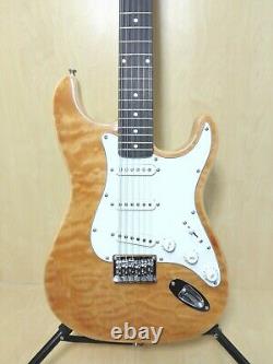 Haze 12-String Electric Guitar, S-S-S Pickups, Gloss Natural Quilted Top. HSST 10S