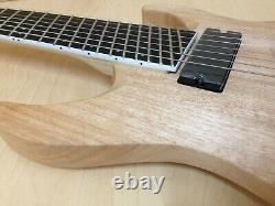 Haze 7-String Fanned Fret Built-in Preamp HAX Electric Guitar Natural 7FFNOIL