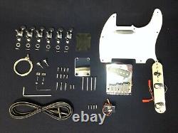 Haze HDE500TL Technical ZebraWood Body & Neck, No-Soldering Electric Guitar DIY