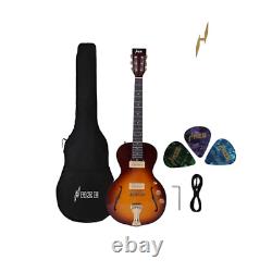 Haze HSBGLS1910J Electric Guitar Mahogany top + bag & accessories