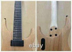 Haze Natural Oil Solid Mahogany Body 7-String Electric Guitar HS E007NOIL+Bag