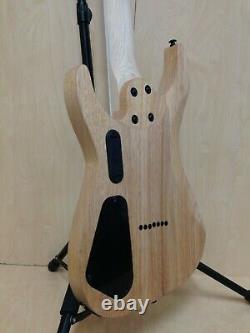 Haze Natural Oil Solid Mahogany Body 7-String Electric Guitar HS E007NOIL+Bag