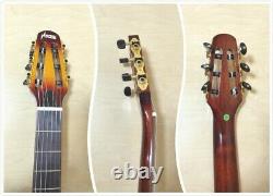 Haze Solid Body Nylon String Electric Guitar, Piezo Pickups+Free Bag MRC601EQCS