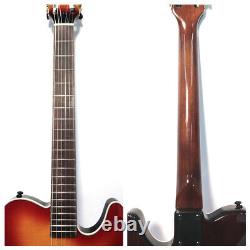Haze Solid Body Nylon String Electric Guitar, Piezo Pickups+Lightweight Foam Case