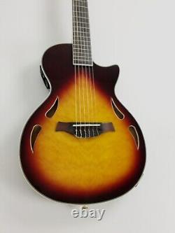 Haze Solid Mahogany Electric Nylon String Guitar, Active Piezo Pickup. MRC602FHC