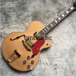 Hollow Body Flamed Maple Back Byrdland Gold Hardware 6 String Electric Guitar