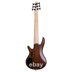 Ibanez Gio GSR206B-WNF Walnut Flat 6 String Electric Bass Guitar