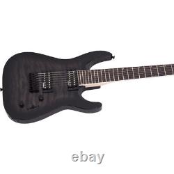 Jackson JS22Q-7 DKA Quilted Maple Electric Guitar, Trans Black Burst (NEW)